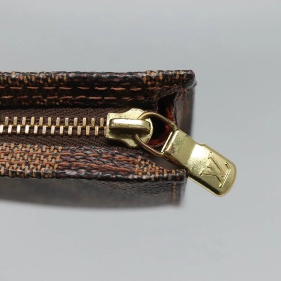 LOUIS VUITTON Damier Ebene Marais Pouch LV Auth - Picture 6 of 14